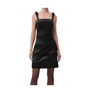 NEW EXQUISE star mini dress in black